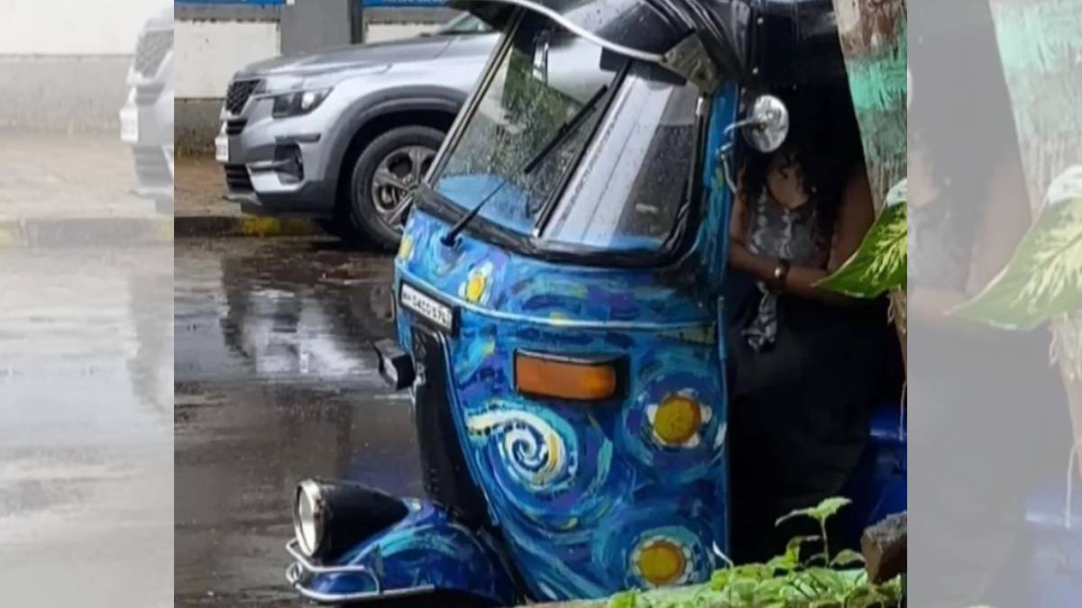 Mumbai Auto Rickshaw Van Gogh Inspired Special Touch On Rikshaw A Photo