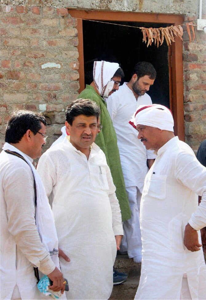 राहुल गांधी यांच्या या पदयात्रेमध्ये काँग्रेस प्रदेशाध्यक्ष खासदार अशोक चव्हाण सकाळपासून हजर होते. (छाया: पीटीआय)