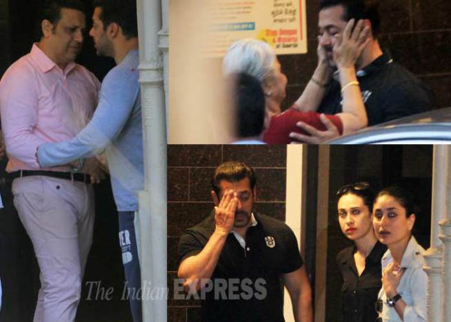 सलमानला होणा-या शिक्षेच्या सुनावणीनंतर बॉलीवूडकरांच्या भेटी वाढतचं आहेत. बॉलीवूडमधील ज्येष्ठ अभिनेत्री वहिदा रेहमान, करिष्मा, करिना, गोविंदा, तब्बू यांसह अनेक बॉलीवूड सेलिब्रेटींनी सलमानची भेट घेतली.