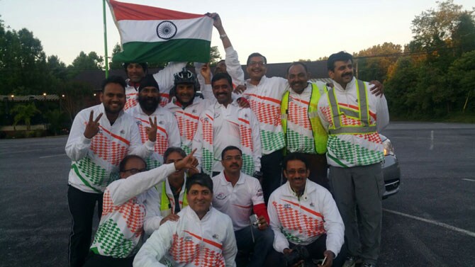 ‘रेस अॅक्रॉस अमेरिका’वर तिरंगा