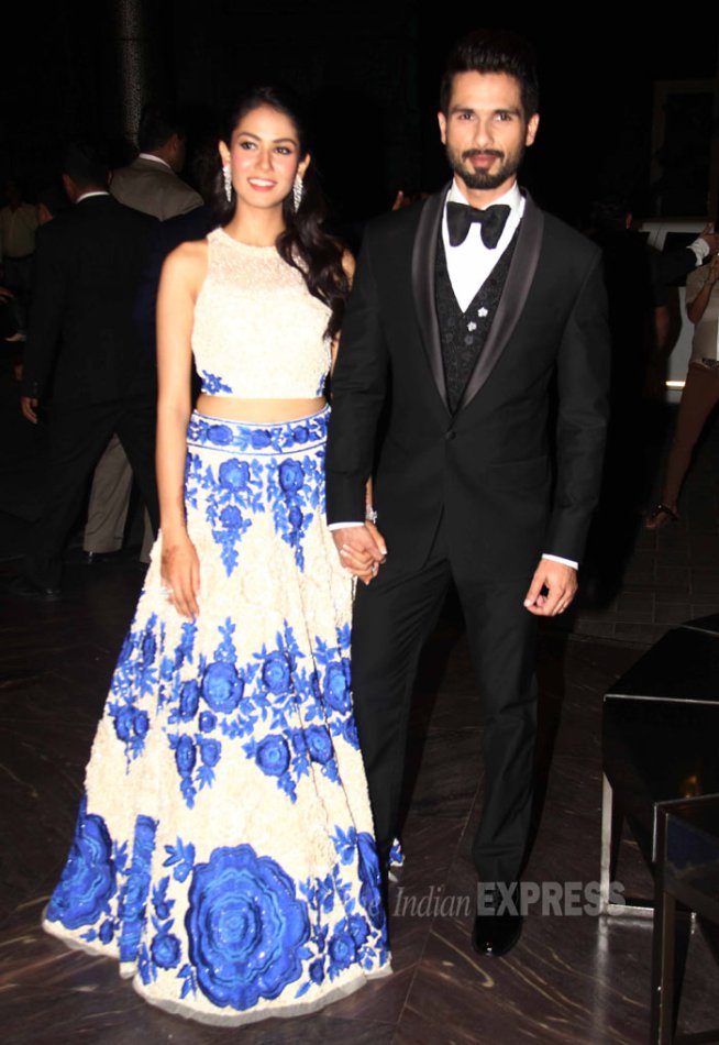 शाहिद-मीराच्या रिसेप्शनला बॉलीवूडकरांची मांदियाळी