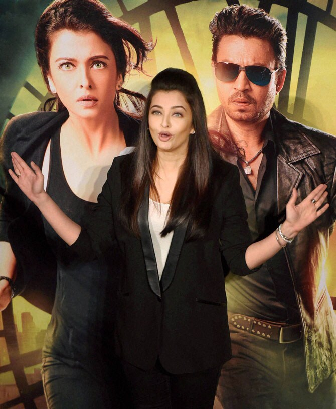 उपस्थितांशी संवाद साधताना ऐश्वर्या राय बच्चन. (पीटीआय)