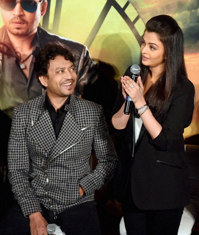 जझबा चित्रपटाबद्दल माहिती देताना ऐश्वर्या राय बच्चन (पीटीआय)