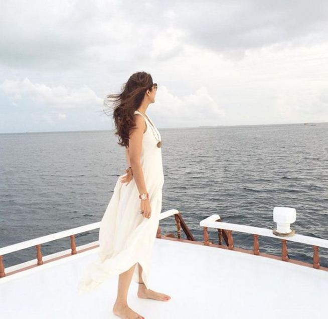 बॉलीवूड अभिनेत्री शिल्पा शेट्टीने मालदीवमध्ये पती राज कुंद्राचा वाढदिवस साजरा केला. यावेळी शिल्पा, राज आणि त्यांचा चिमुकला वियानने मालदीवमध्ये धम्माल-मस्ती केली. (छाया- इंस्टाग्राम)