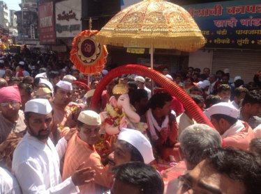 मानाचा पहिला श्री कसबा गणपती. 