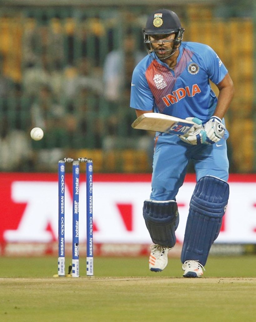 Cricket - India v Bangladesh - World Twenty20 cricket tournament - Bengaluru, India, 23/03/2016. India's Rohit Sharma plays a shot. REUTERS/Danish Siddiqui