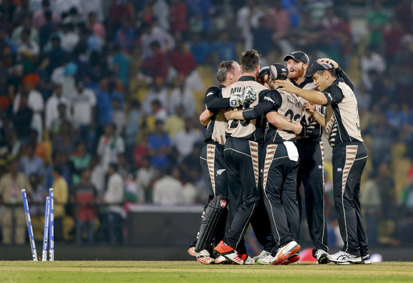 Ashish Nehra was the last batsman to be out. New Zealand had shocked India by 47 runs. (Source: AP)
