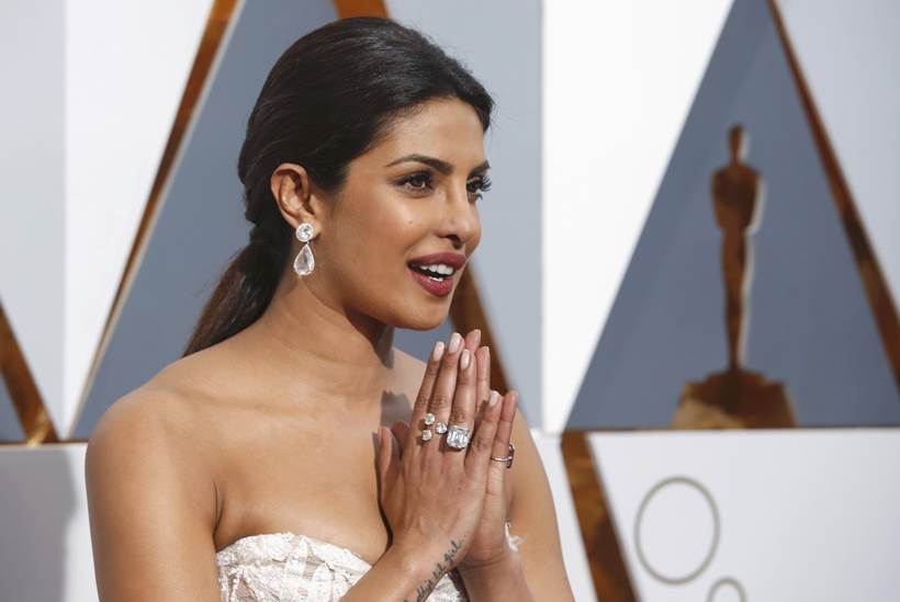 The moment is finally here, our very own Priyanka Chopra looked stunning in a white, strapless, sexy gown by Zuhair Murad on the Oscars red carpet at the Dolby Theatre, Hollywood, California, on February 28. (Source: Reuters)