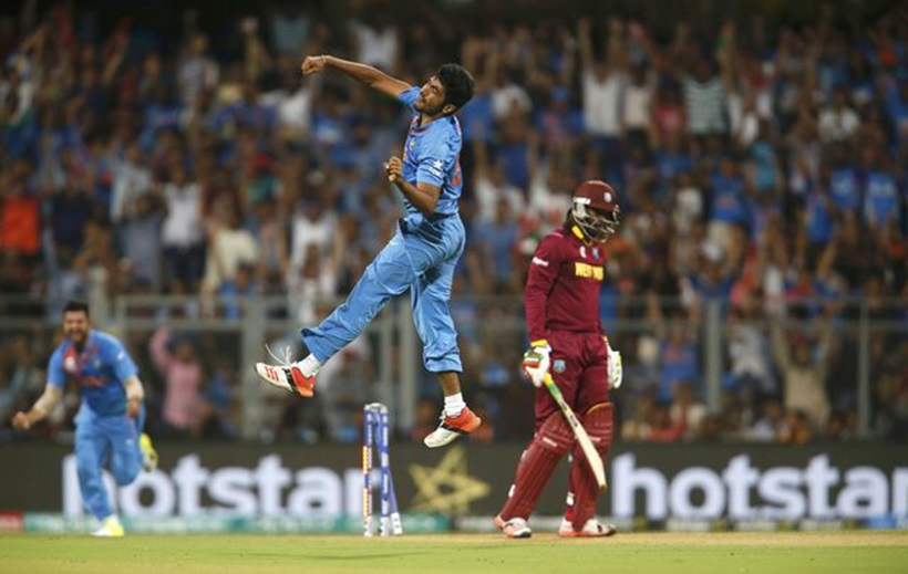 India vs West Indies: Super start for India! Jasprit Bumrah was the one who bowled Chris Gayle during the warm-up match and it was like a replay moment at Wankhede. The same bowler, the same batsman, the same outcome! The West Indies dangerman was back in the dugout after scoring just five. (Source: Reuters)