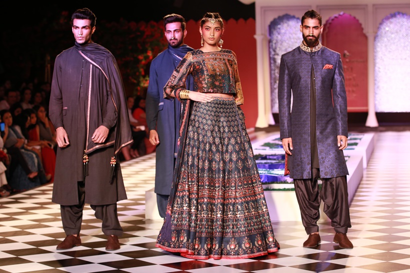 Dongre feels “lehenga and sari are here to stay”, as designers keep reinventing them. There is a perception that when it comes to grooms, there is not much one can experiment with. But Dongre has a different opinion. (Text: IANS/Photo: APH Images)