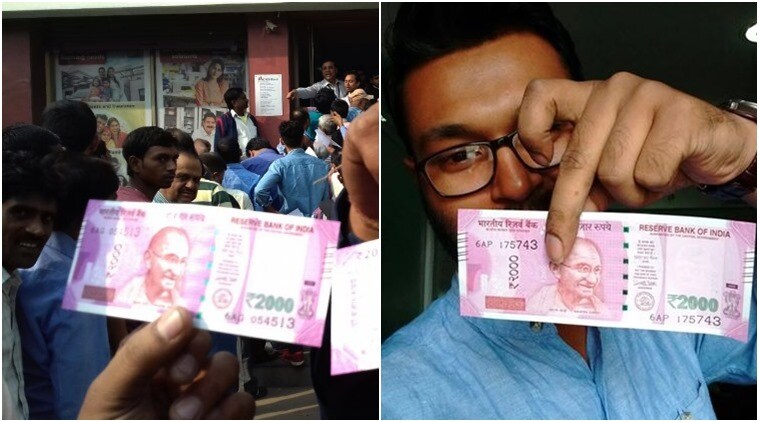 सोशल मीडियावर सेल्फी विथ २०००, ५०० असा हॅशटॅग टाकून सेल्फी काढण्याचा ट्रेंडच सोशल मीडियावर सुरू झाला आहे.