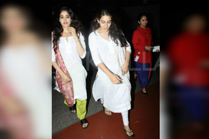 janhavi kapoor, sara ali khan