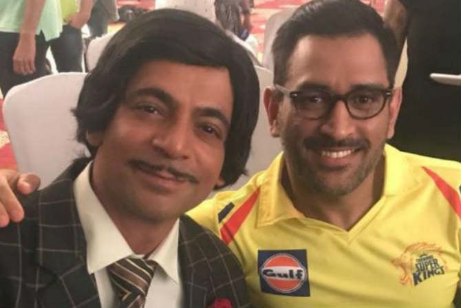 sunil grover and ms dhoni