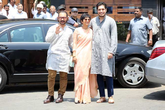 परफेक्शनिस्ट अभिनेता आमिर खान आणि त्याचं कुटुंब (छाया- अमित चक्रवर्ती)