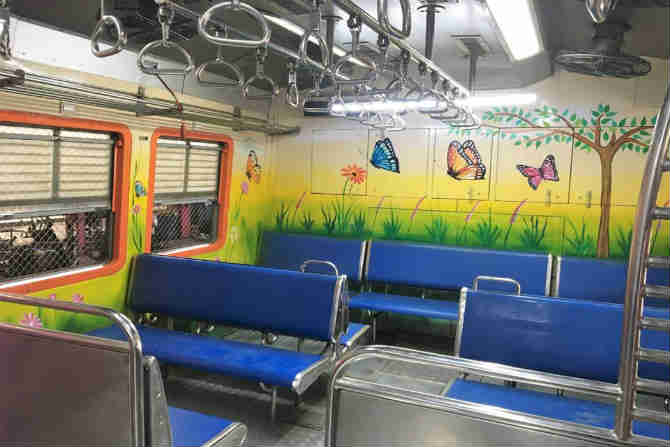 यामध्ये हिरवी झाडे, गवत, फुलपाखरे आदी निसर्ग चित्रे रेखाटलेले असल्याने त्यातून प्रवास केल्यास महिलांचा शीण कुठच्या कुठे पळून जाईल अशी अपेक्षा आहे.