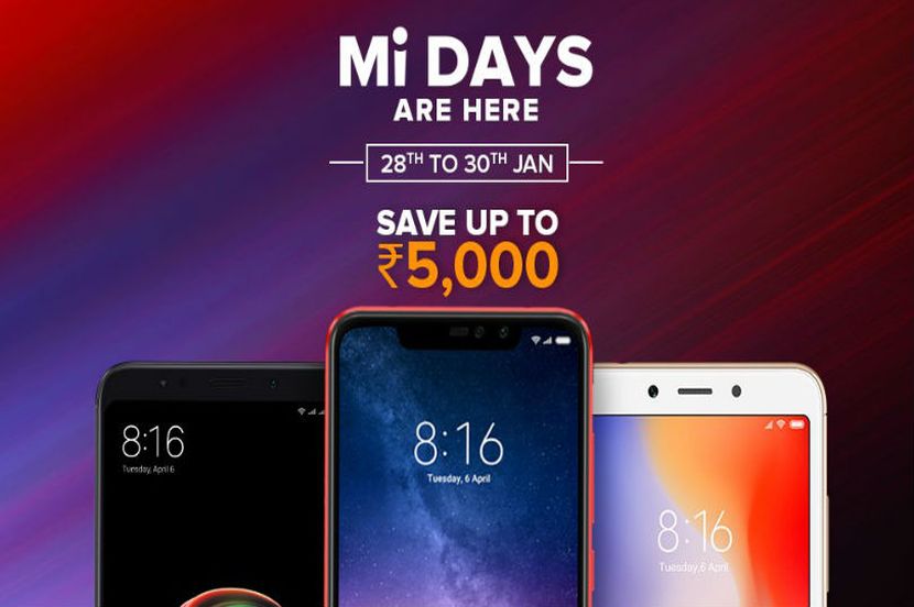 Xiaomi Mi Days सेल आजपासून सुरू, या स्मार्टफोन्सवर बंपर सूट