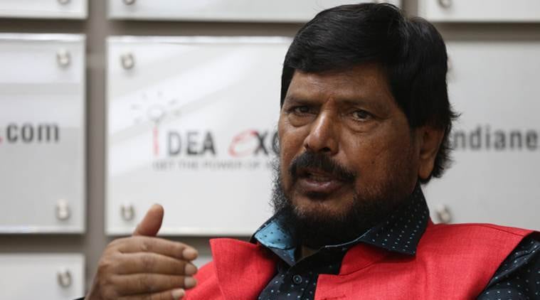 Idea Exchange Ramdas Athawale -- Express Photo By Amit Mehra 03 August 2018