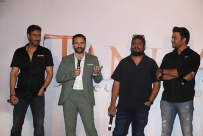 ‘तान्हाजी’ चित्रपटाच्या निमित्ताने सैफ आणि अजयही तब्बल १३ वर्षांनंतर रुपेरी पडद्यावर एकत्र दिसणार आहेत. हा चित्रपट १० जानेवारी २०२० रोजी प्रदर्शित होणार आहे. या चित्रपटाचे दिग्दर्शन दिग्दर्शक ओम राऊत यांनी केले आहे.