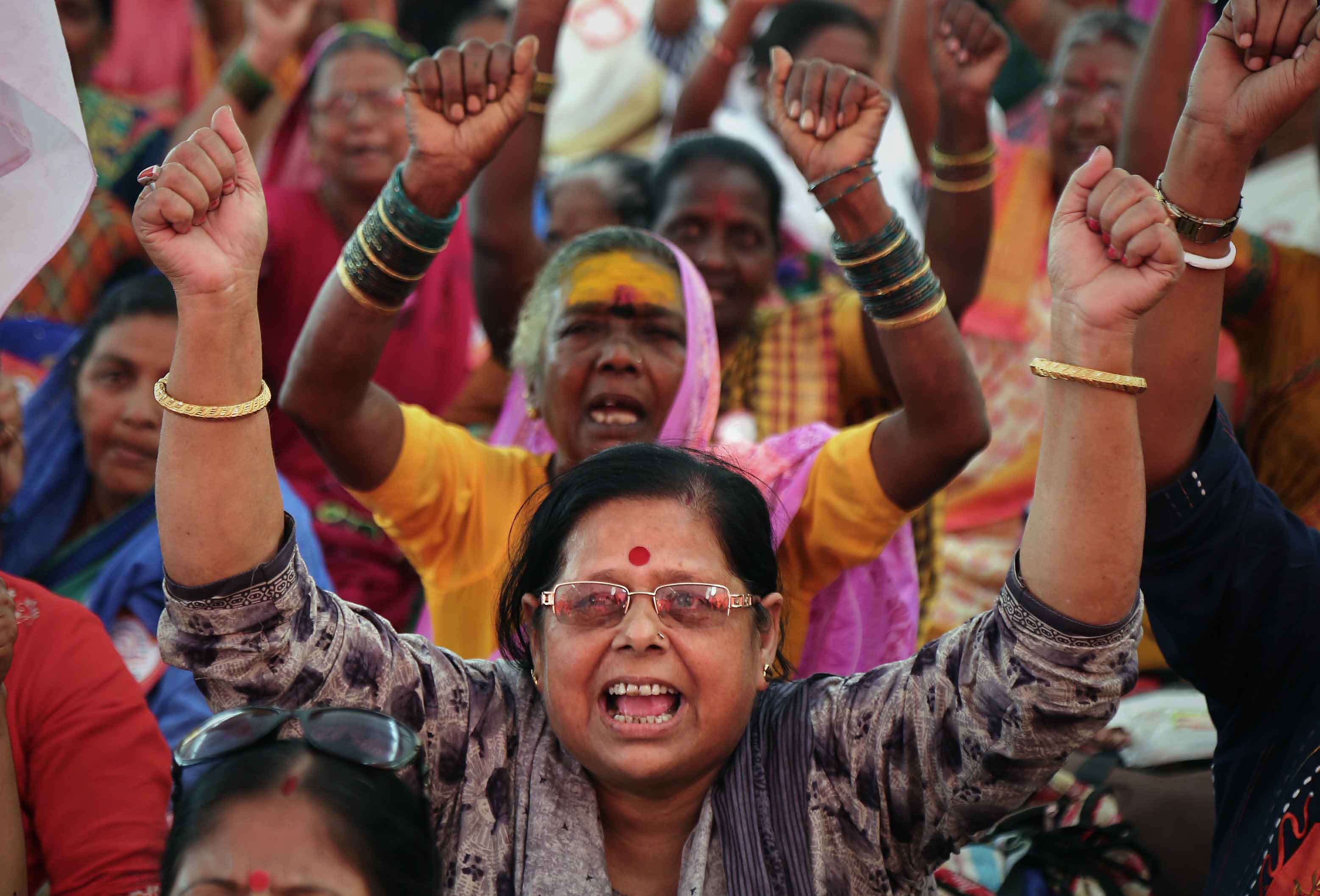 काही आंदोलकांनी घोषणाबाजीही केली(फोटो सौजन्य : निर्मल हरिनंदन)