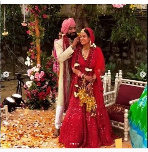 मोनाने बॉयफ्रेंड श्यामशी मुंबई येथे लग्न केले आहे.(Photo: the wedding world/Instagram)