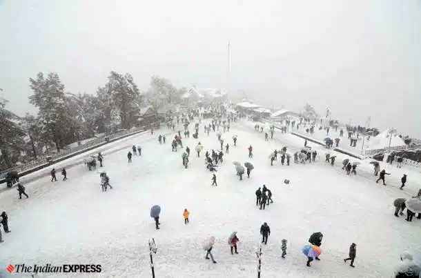 हिमाचल प्रदेश, शिमला, मनाली, कुफ्री आणि दलहौसी याठिकाणी जोरदार बर्फवृष्टी झाली आहे. बर्फवृष्टीमुळे परिसरात बर्फाची चादर पसरली आहे. (छायाचित्र सौजन्य- प्रदीप कुमार)