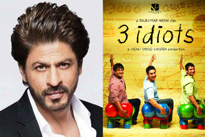 २) शाहरुख खान / '३ इडियट्स' - शाहरुख खानला अगोदर '३ इडियट्स' चित्रपट ऑफर करण्यात आला होता. शाहरुख खानने नाकारलेला हा चित्रपट खूप हिट ठरला.