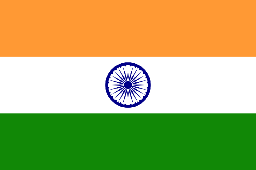 भारत आणि नाइजर - नाइजर जगातील सर्वात गरीब देश आहे. या आफ्रिकन देशात ९० टक्के वाळवंट आहे. (हा झेंडा भारताचा आहे)