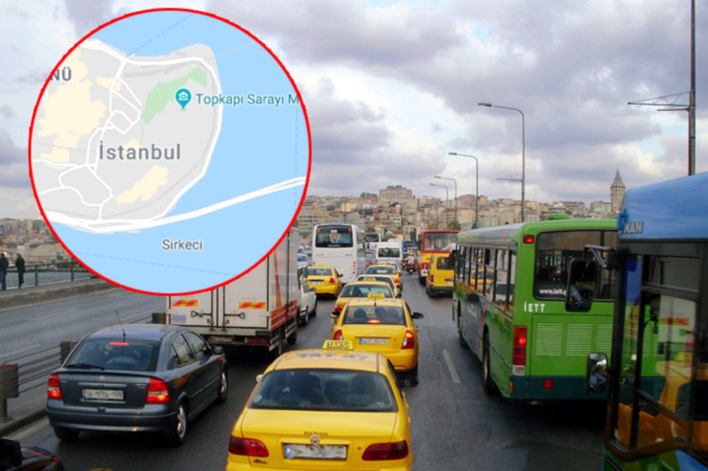 तुर्कीमधील इस्तांबूल शहर या यादीत नवव्या स्थानी आहे. येथे ५५ टक्के वाहतूक कोंडी असते. वर्षभरापूर्वी हाच आकडा ५३ टक्के इतका होता.