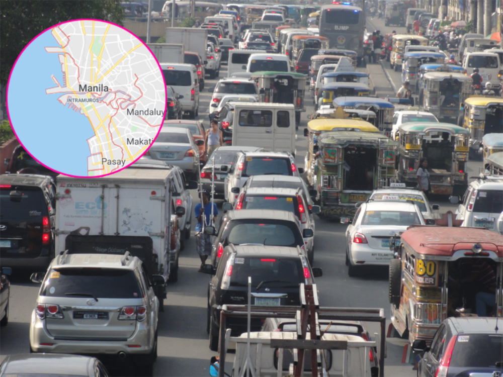 फिलिपिन्समधील मानिला शहर या यादीमध्ये दुसऱ्या क्रमांकावर आहे. या शहरामध्येही ७१ टक्के वेळा वाहतूक कोंडी असते.