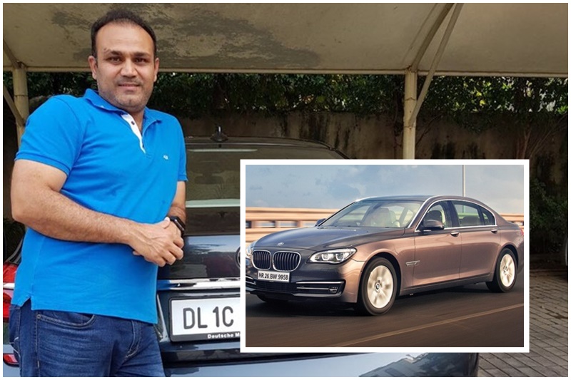 विरेंद्र सेहवागकडे BMW 730 ld ही कार आहे. २०१७मध्ये सचिन तेंडुलकरने सेहवागला ही गाडी भेट दिली आहे.