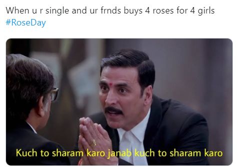 ‘रोझ डे’साठी नेटकऱ्यांनी तयार केले भन्नाट मीम्स