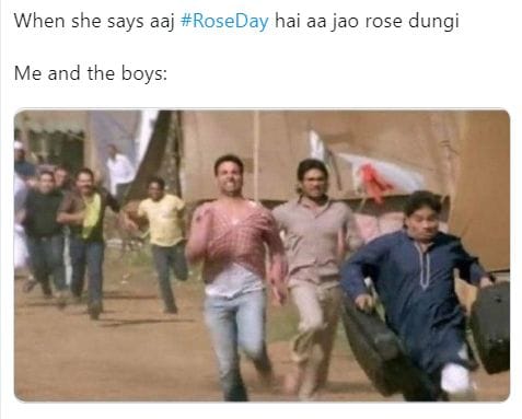 ‘रोझ डे’साठी नेटकऱ्यांनी तयार केले भन्नाट मीम्स