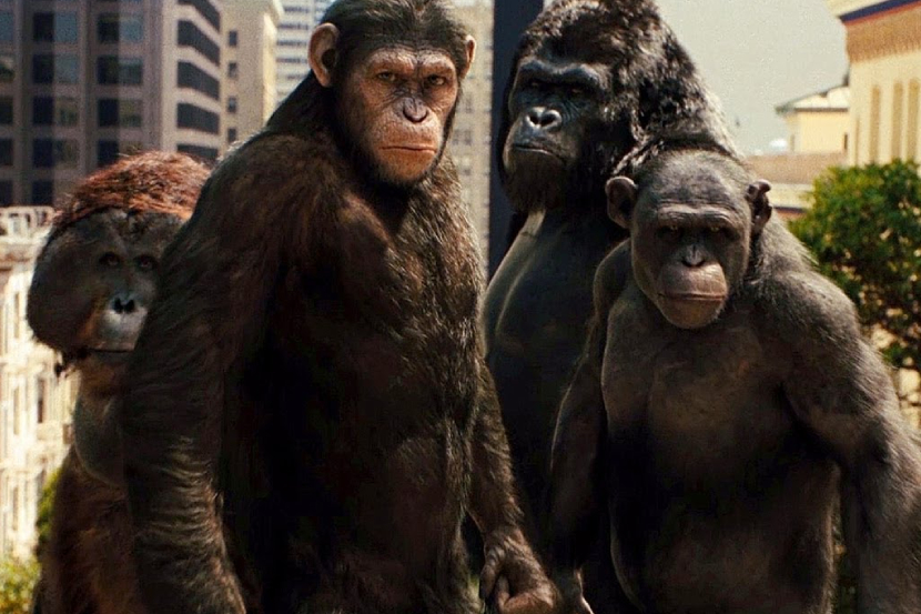राईज ऑफ द प्लॅनेट ऑफ द एप्स - हा चित्रपट २०११ साली प्रदर्शित झाला होता. या चित्रपटात सिमियन फ्लू नावाचा एक व्हायरस दाखवला आहे. जो माकडांना माणसांप्रमाणे हुशार करतो. पण त्यामुळे माणसं मात्र मरु लागतात.