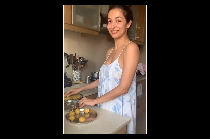 बेसनचा लाडू कसा तयार करतात? याचा एक व्हिडीओ तिने आपल्या इनस्टाग्राम अकाऊंटवर पोस्ट केला आहे. (फोटो सौजन्य - मलायका अरोरा इन्स्टाग्राम)