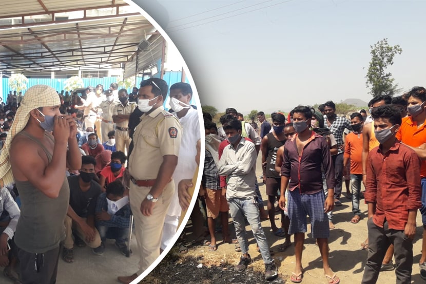 हिंजवडीमध्ये शेकडो कामगार रस्त्यावर आले होते. (सर्व फोटो सौजन्य : कृष्णा पांचाळ)