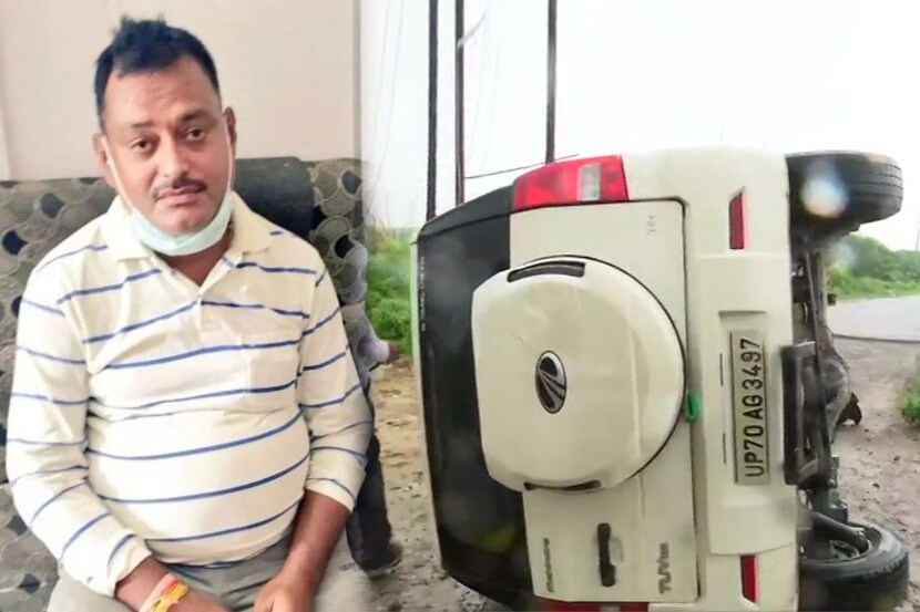२ जुलै रोजी कानपूर येथे अटक करण्यासाठी आलेल्या पोलिसांवर कुख्यात गुंड विकास दुबे आणि त्याच्या सहकाऱ्यांनी अंदाधुंद गोळीबार केला होता. या गोळीबारात आठ पोलीस कर्मचाऱ्यांचा मृत्यू झाला होता. तेव्हापासून विकास दुबे फरार होता. (फोटो सौजन्य - ट्विटर)