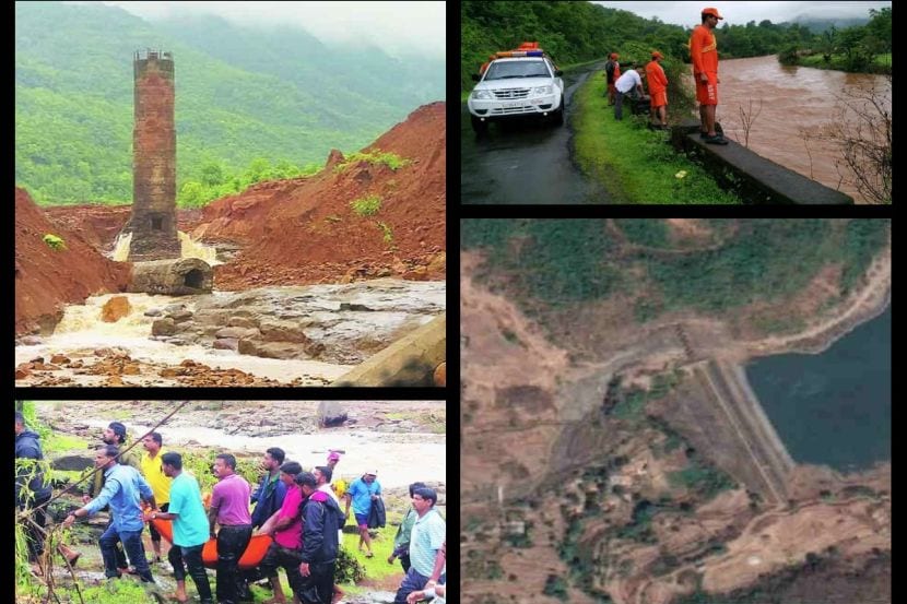 कोकणातील मुसळधार पाऊस काही नवा नाही. दरवर्षी पूर येणं वा पूर सदृश्य परिस्थिती ओढवणं हे नित्याचच आहे. पण ३ जुलै २०१९ रोजीच्या पहाटे महाराष्ट्राची झोप उडाली. या घटनेला आता वर्ष पूर्ण झालं आहे. २ जुलै २०१९ रोजी रत्नागिरी जिल्ह्यात मुसळधार पाऊस झाला. त्याच रात्री चिपळूण तालुक्यातील तिवरे धरणातील पाण्यानं विध्वंस घडवून आणला. (फोटो : लोकसत्ता/एएनआय)