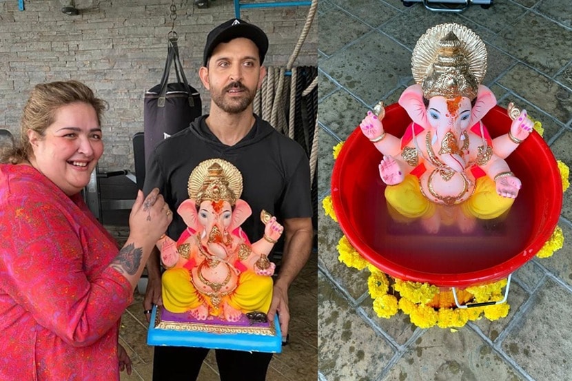 करोना विषाणूच्या पार्श्वभूमीवर यंदाचा गणेशोत्सव अगदी साध्या पद्धतीने साजरा करण्यात येत आहे. (फोटो सौजन्य इन्स्टाग्राम)