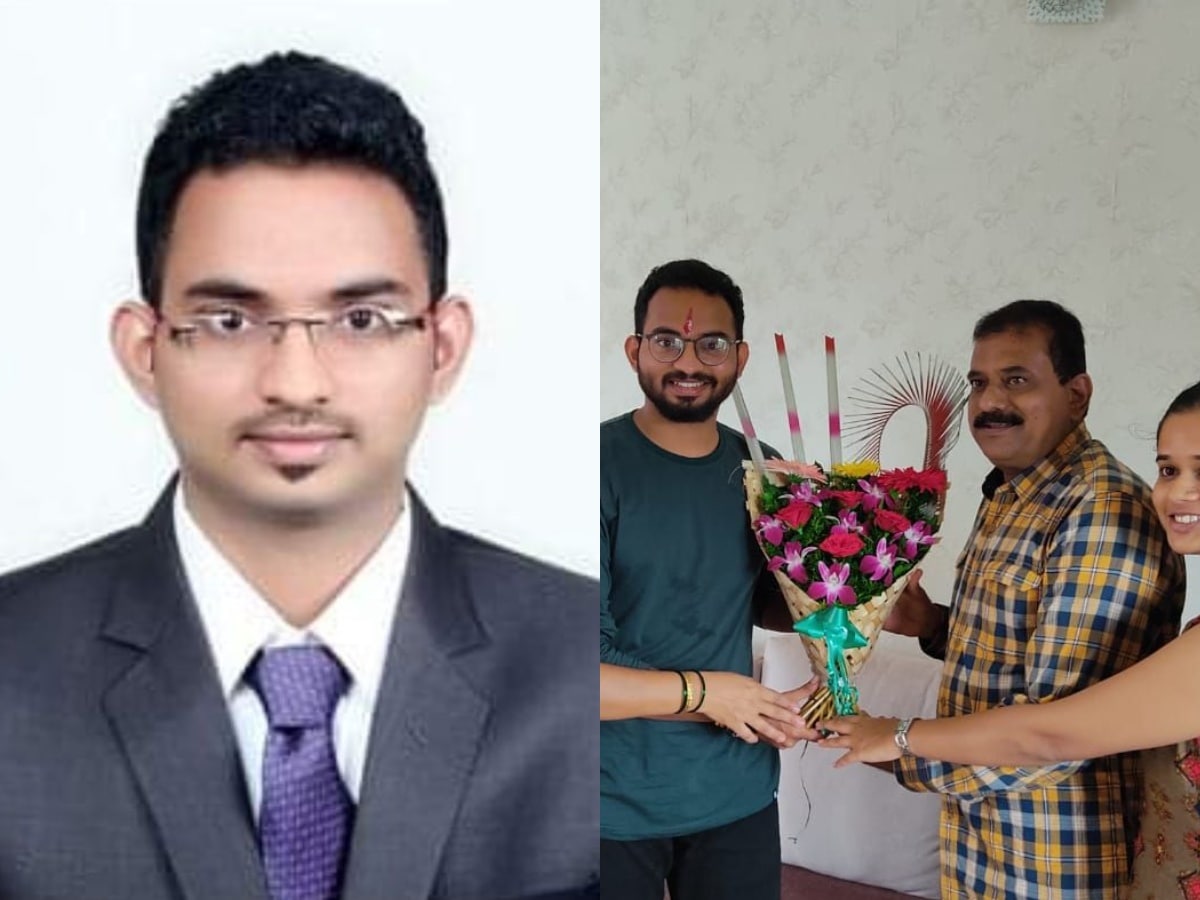 केआरपी कॉलेजचे प्रा. दशरथ पाटील यांचा तो मुलगा आहे. मुलाच्या यशाने आई शारदा व बहीण निकिता यांनी त्याला पेढे भरवले. मित्रांनी जल्लोष केला.
