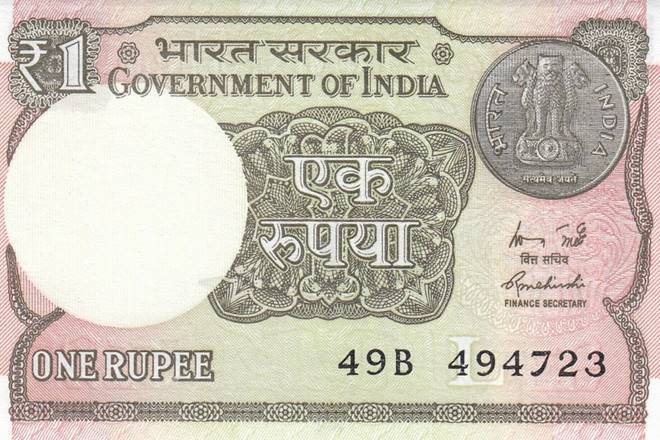 गांधीजींचा फोटो असणाऱ्या नोटा आधी वेगवेगळ्या रचनेनुसार छापण्यात यायच्या. १९४९ साली तत्कालीन सरकारने अशोक स्तंभाच्या नव्या रचनेसहीत एक रुपयाची नोट चलनात आणली.
