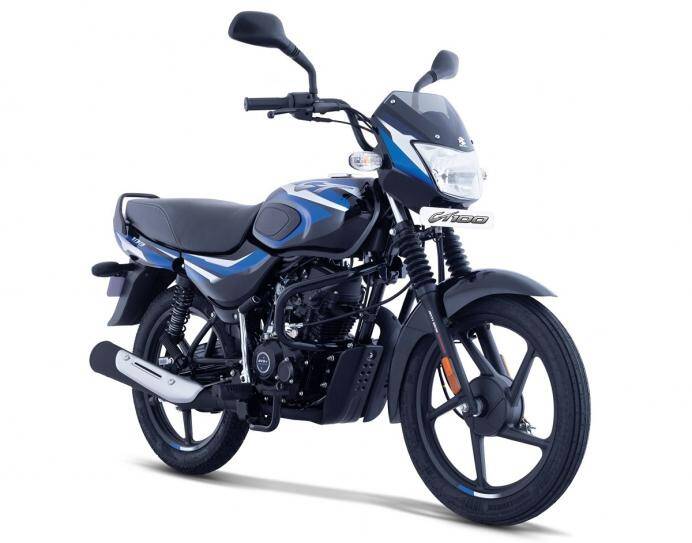 बजाज सीटी १०० (Bajaj CT 100) - बजाज कंपनीच्या या गाडीचे दोन व्हेरिएंट म्हणजेच दोन मुख्य मॉडेल बाजरात आहेत. यामधील पहिलं मॉडेल हे किक स्टार्टवालं असून दुसरं इलेक्ट्रीक स्टार्टवालं आहे.