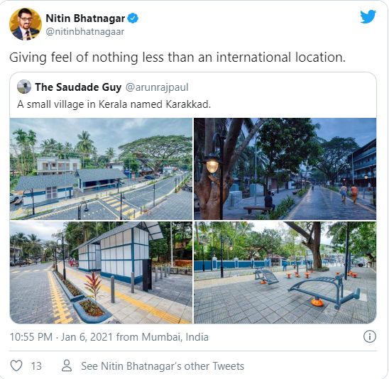 ही जागा म्हणजे एखादं आंतरराष्ट्रीय ठिकाण असल्याप्रमाणे वाटतंय.