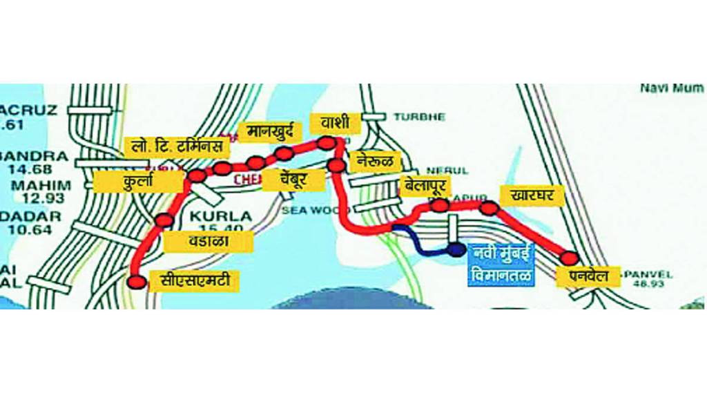 या प्रकल्पाच्या भवितव्याबाबत पुरेशी स्पष्टता येत नसल्याने मुंबई महानगर विकास प्राधिकरणाने छत्रपती शिवाजी महाराज आंतरराष्ट्रीय विमानतळ ते नवी मुंबईत नव्याने उभ्या राहात असलेल्या विमानतळादरम्यान आखण्यात आलेल्या जलद मेट्रो मार्गाचा नव्याने आढावा घेण्याचा निर्णय घेतला आहे. 