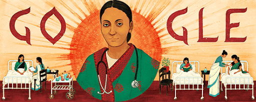 दीर्घकाळ रुगणसेवा करणाऱ्या भारताच्या पहिल्या महिला डॉक्टर रखमाबाई राऊत यांना गुगलची मानवंदना.