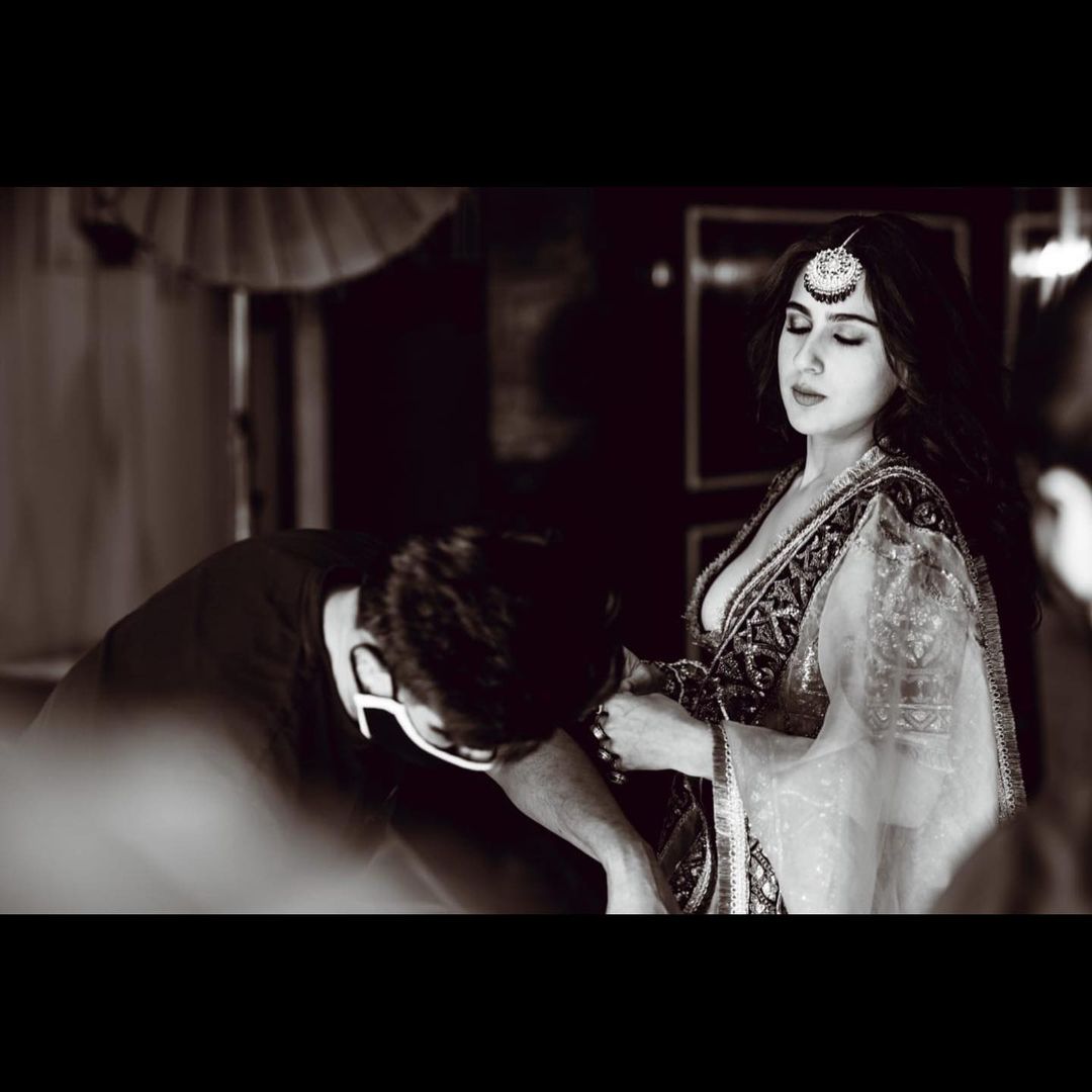 सारा अली खान लवकरत 'अतरंगी' या सिनेमातून चाहत्यांच्या भेटीला येणार आहे. (photo-instagram@manishmalhotra05)