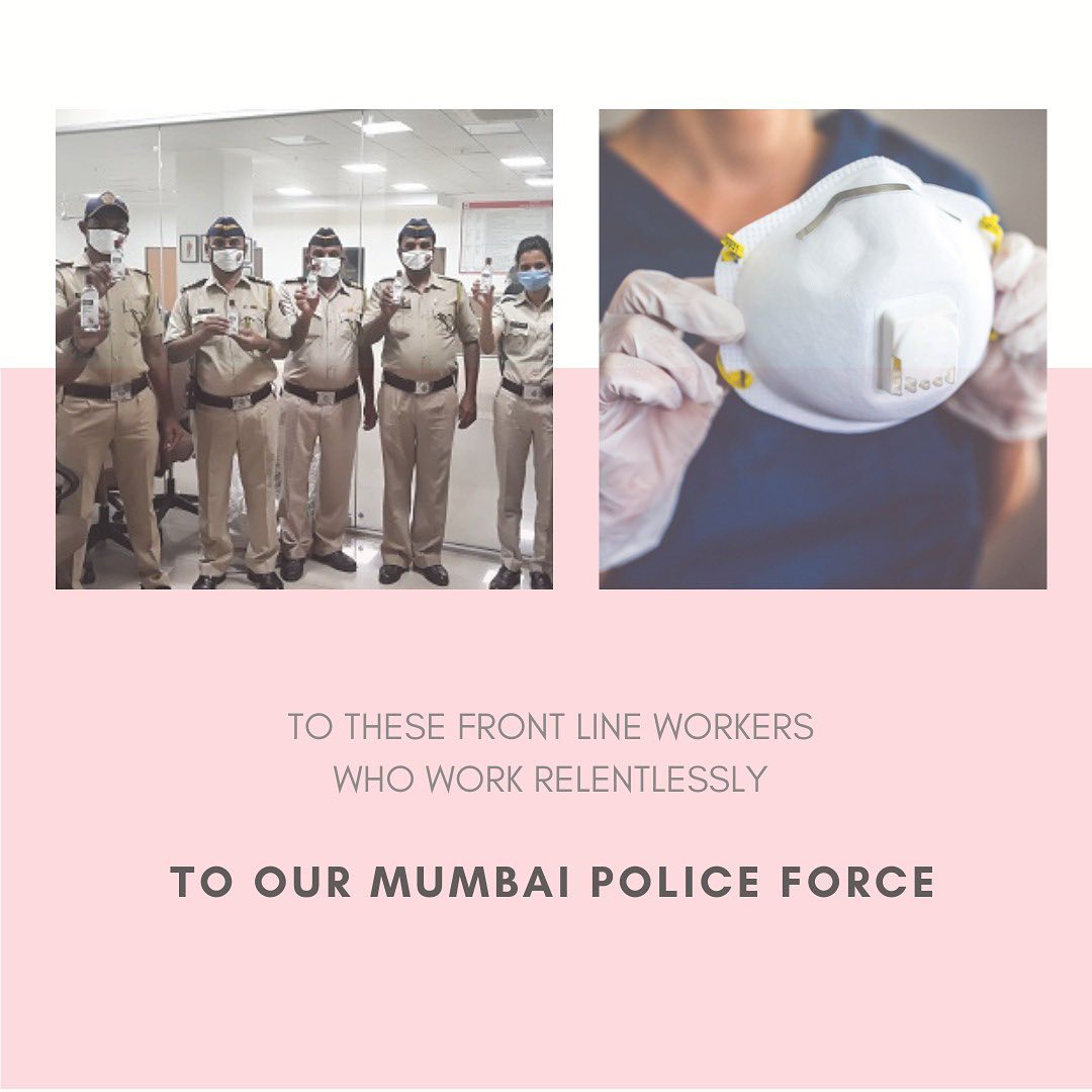 करोना काळात फ्रंटलाईन कार्यकर्त्यांना, मुंबई पोलिसांना मास्क आणि सॅनिटाझरचे देखील वाटप करून त्यांना प्रोत्साहन देण्याचं काम करणार आहे.