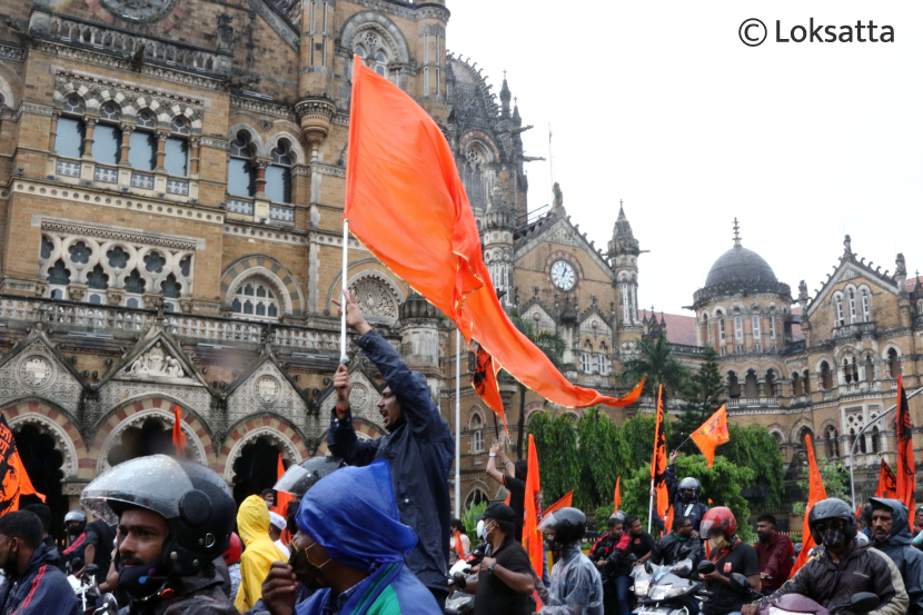 Maratha Reservation Maratha Morcha Bike Rally Mumbai