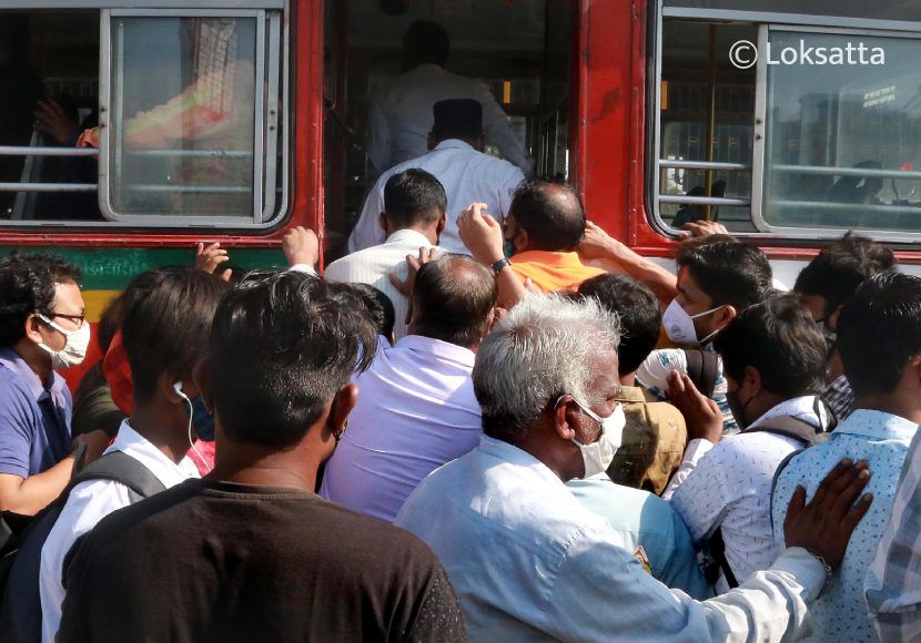 Mumbai Unlock Best Bus Crowded