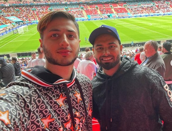 Rishabh Pant's entry into the football stadium; Enjoyed the England-Germany match