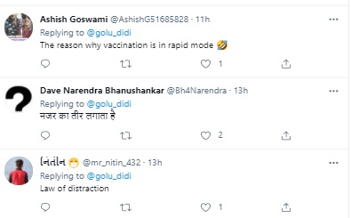 vaccination viral Photo of nurse and boy funny comments